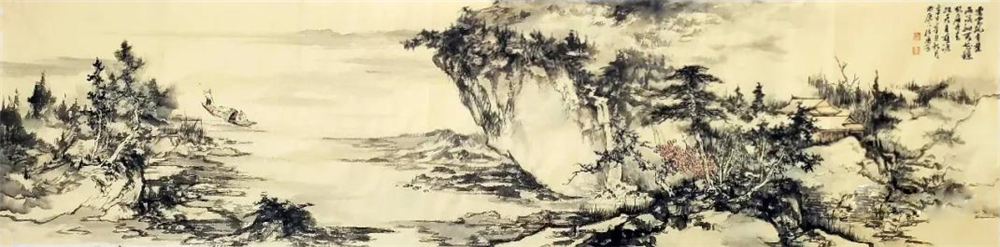 《云隐山林》138×35cm