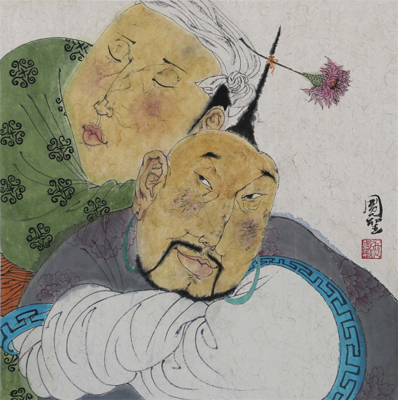 《因为爱情1》40×40cm