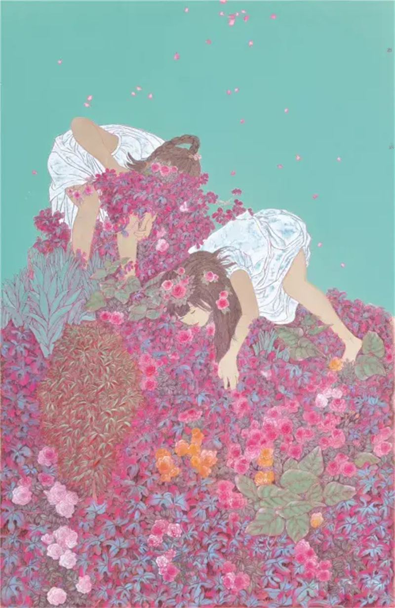 《红了花雨绿了天》160×220cm