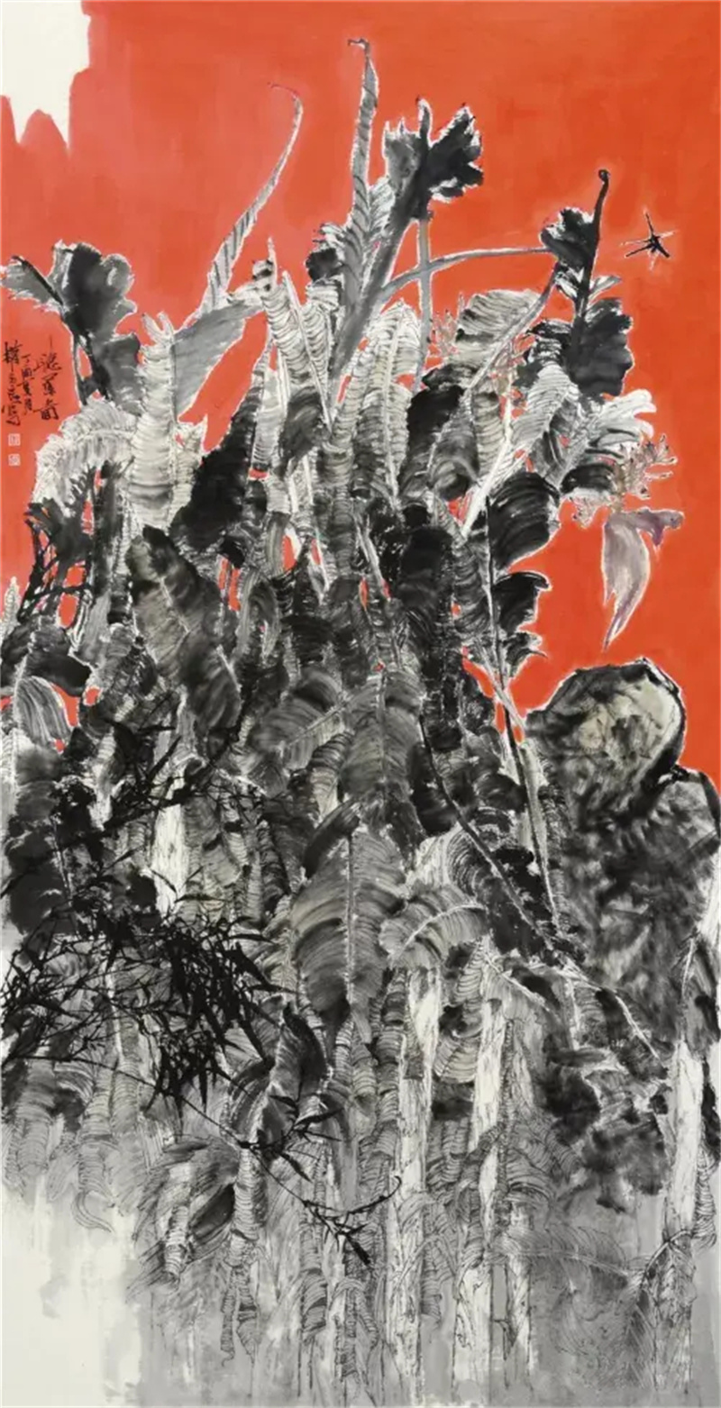 《听蕉图》140×220cm