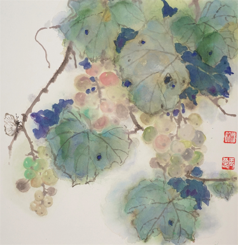 《果园飘香》33cm×33cm