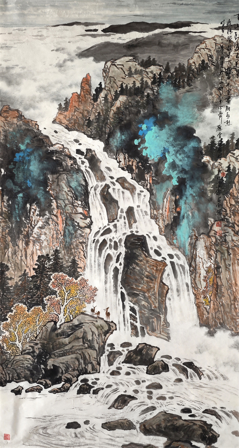 《天山到处有美景》180×97cm